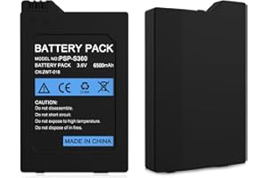 JDIRLDL PSP-S360 Battery High Capacity Quality Real 6500mAh 3.6V Lithium Ion Rechargeable Battery Pack Replacement for PSP 2000/PSP 3000,PSP Lite,PSP Slim,PSP-S110 Console