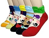 JJMax Girls Princess Series Character Socks: Elsa, Anna, Ariel, Snow White, Jasmine