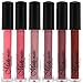 Set of 6 Colors Madly MATTE Lipgloss Bold & Vivid Color Matte Lipgloss Set #1