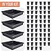 Square Nursery Pots Seed Starting Kit - 64 Seed Starting Pots and 4 Plastic Plant Trays | Plastic Plant Pots Bulk with Seed Tray | Seed Starter Pots and Seedling Starter Tray -by Mr Sprout