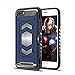 iPhone 7/8 Case Magnetic Dual Layer Armor Wallet Card Slot Stand Car Mount (iPhone 8, Blue)