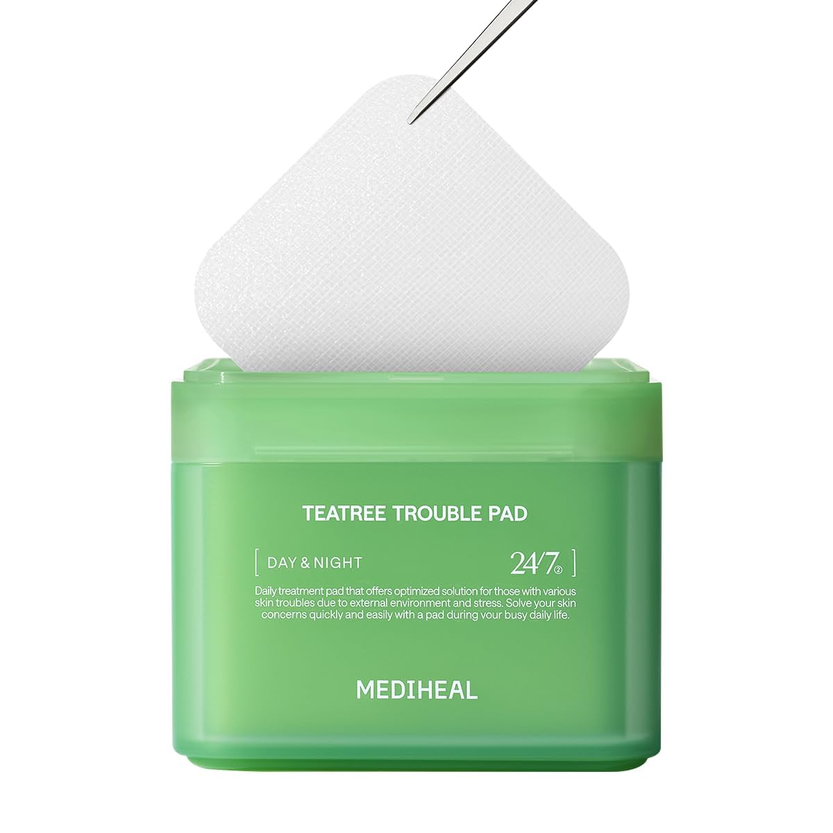 MEDIHEAL OFFICIAL(メディヒール) スクエアトナーパッド(ティーツリー) 100枚入り 170ml Square Facial Toner Pads (Teatree) 100P 170ml ブレミッシュパッド ふき取りパッド スキンケア 韓国 コスメ商品画像