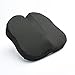 Kingta Seat Cushion Lumbar Support Pillow -Butterfly Shape New Design 3D Breathable Mesh Cover-Memory Foam Luxury Back Support and Sciatica Relief,Best for Office,Home and Car(Black)