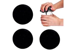 3 Pieces Rubber Jar Gripper Pads Round Kitchen Coasters Multi-Purpose Bottle Lid Openers, Jar Opener for Weak Hands - Black
