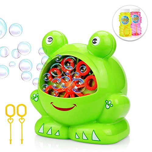 Bubbles Hurricane Machine, Betheaces Toys for Kids Boys Girls Age of 4,5,6,7,8-16 Durable Bubble Maker 500 Bubbles per Minute for Outdoor and Indoor Use with Bubble Solution (2 * 120ml) - Thumbnail 7