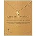 Heyuni. Women Alloy Clavicle Pendant Chain Necklace Jewelry with Card,Gold