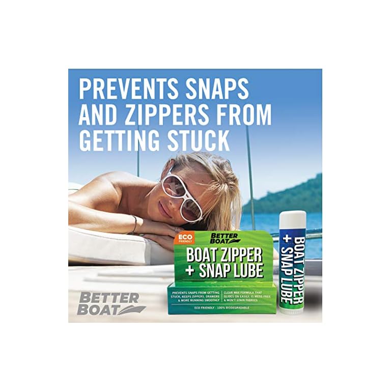 Zipper Wax & Zip Lube Marine Grade Zipper Lubricant Stick Zipper