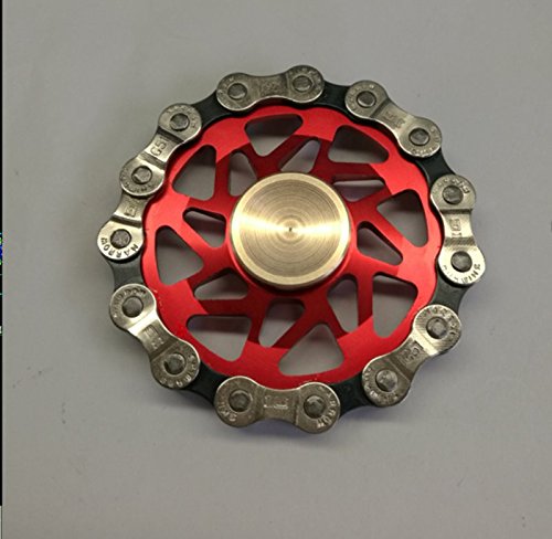 Sunnytech 1PC Fidget Spinner EDC Toy Exquisite Hand Spinner DIY Puzzels for ADHD Autism Boredom HS32-1 Watermelon Red