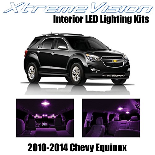 XtremeVision Chevy Equinox 2010-2014 (11 Pieces) Pink Premium Interior LED Kit Package + Installation Tool