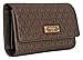 MICHAEL Michael Kors Checkbook Wallet Brown One Size