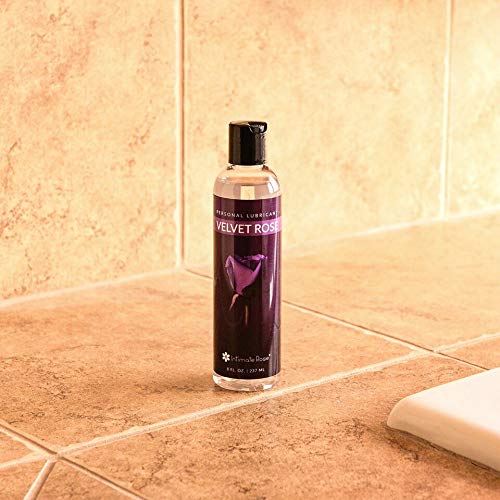 3 Bottles of Personal Lubricant Water Based Lube - for Men & Women - Great for Sensitive Skin, Comfortably Moisturizes & Lubricates - Smooth as Silk & Stimulating Sex Lubes - 8 oz by Intimate Rose