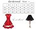 Gardenwed Women's 1950s Rockabilly Cocktail Party Dress Retro Vintage Swing Dress Cap-Sleeve V Neck