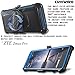 COVRWARE [Aegis Series case Compatible with ZTE ZMAX PRO/ZTE Carry, with Built-in [Screen Protector] Heavy Duty Full-Body Rugged Holster Armor Case [Belt Swivel Clip][Kickstand], Blue