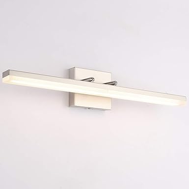 Temgin - Luces LED de cambiador de 24 pulgadas para baño (luz blanca