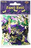 Fanci-Fetti Mardi Gras Masks (asstd gold, green, purple) Party Accessory  (1 count) (1 Oz/Pkg)