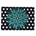 HDE Hard Shell Case for New MacBook Pro 13 Inch (Models:A1706/A1708/A1989) Touch Bar, Teal Flower
