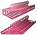 Qiyun Doll Hangers, Set of 20 Pink Plastic Hangers, Fits 11.5 Inch Barbie Dolls Clothes