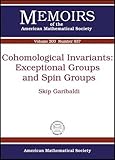 Front cover for the book Cohomological invariants : exceptional groups and spin groups by Skip Garibaldi
