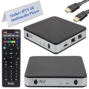 TVIP S-Box v.605 IPTV 4K HEVC HD Android 6.0 Linux Multimedia Stalker IP TV Streamer 1GB RAM + 8GB eMMC, MicroSD-kaart…