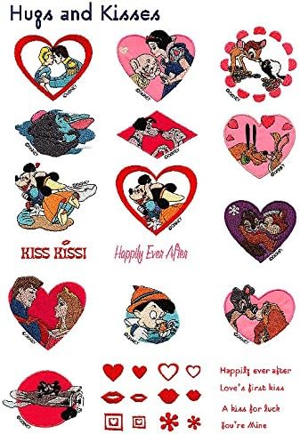 Amazon Co Jp Brother Sa312d ハグとキス ディズニー刺繍カード ホーム キッチン