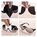 Costyle Silver Mirror Polarized Clip-on Flip up Plastic Sunglasses for Myopia Glasses Outdoor Driving Fishing