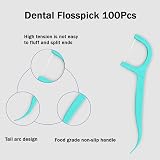 selcouth yyds Dental Floss Picks Mint 100Pcs 2in1 Toothpick Teeth Cleaning view 2
