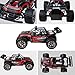 Remote Control Car RC Buggy - 2 WD 2.4Ghz Off-Road Racing Truck 1:16 RC Car with 2 Rechargeable Battery &Storage Bag(Red)