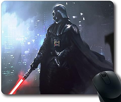 Custom Gaming Mouse Pad with Star Wars Darth Vader Anakin Skywalker Non-Slip Neoprene Rubber Standard Size 9 Inch(220mm) X 7 Inch(180mm) X 1/8 Inch(3mm) Desktop Mousepad Laptop Mousepads Comfortable Computer Mouse Mat