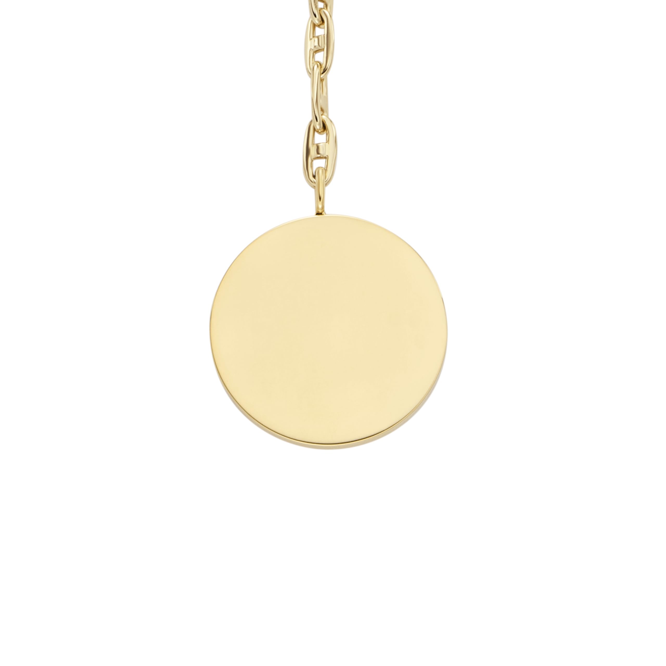 Fossil Women’s Heritage D-Link Gold-Tone Stainless Steel Y-Neck Necklace (Model: JA7258710)