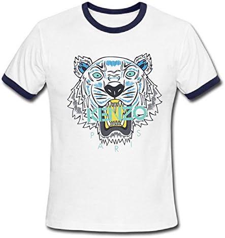 DHSVXBBBB Mens T-shirts Kenzo Logo 2016 White/Navy Size M