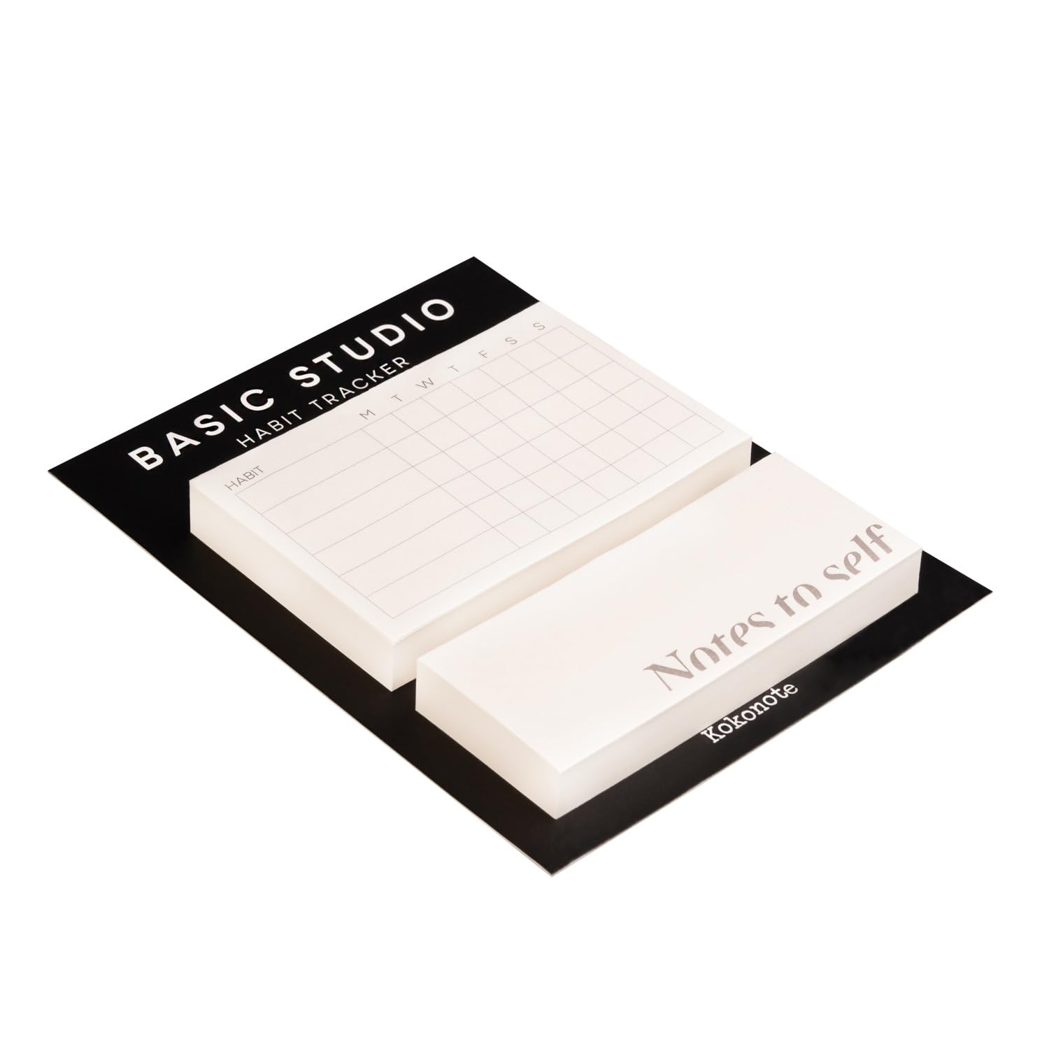 Kokonote Sticky Notes - Habit Tracker | 90 Sheets Note Pads, Cute Sticky Notes, Clear Post It Notes | University Essentials Stationery, Office Accessories, Uni Essentials