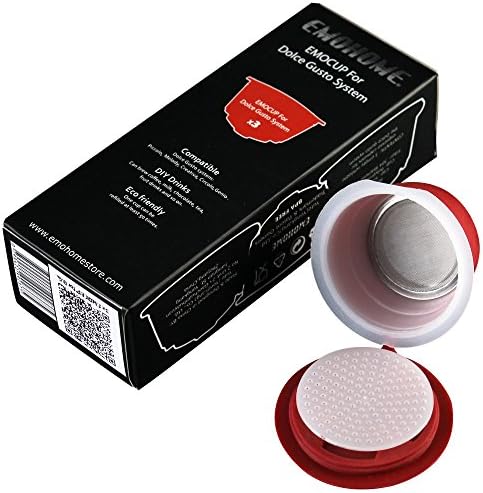| Coffee Filters | 3pcs Reusable Dolce Gusto Refillable Capsules Compatible with Nescafe Dolce Gusto Machine System, not machine! | by AQANATURE