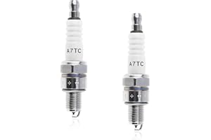 LSKASELUE 2PCS A7TC Spark Plug, Spark Plugs Replacement Fit for GY6 50cc 70cc 90cc 110cc 125cc 150cc ATV Scooter Dirt Bike, H