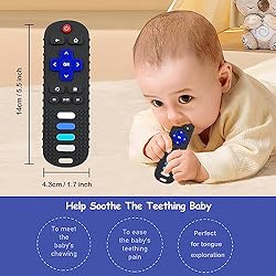 ROBBEAR Baby Teething Toys, Food Grade Silicone