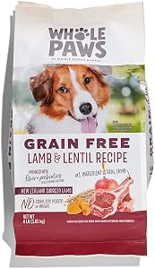 Whole Paws, Whole Paws, Dog Grain Free Lamb with Lentils Recipe, 64 Ounce