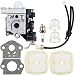 Dalom PB-250LN Carburetor w Air Filter Primer Bulb for Echo PB250 PB250LN ES250 Leaf Blower # RB-K106 Carb