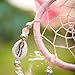 SOLEDI Dream Catcher Pink 35cm^11cm Handmade Traditional Circular Net Home Decor Wall Car Hanging Ornament Gift