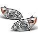 Toyota Matrix JDM Chrome Bezel OE Replacement Headlights Driver/Passenger Amber Head Lamps Pair