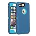 iPhone 7+/8+ Case, [Heavy Duty] Defender Armor 3 in 1 Built-in Screen Protector Rugged Cover Dust-Proof Shockproof Drop-Proof Scratch-Resistant Shell for Apple iPhone 7 Plus 8 Plus 5.5 inch - Blue