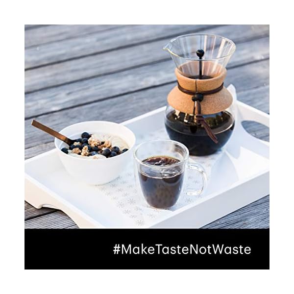 BODUM Pour Over Coffee Maker with Permanent Filter, 51 Ounce, Black