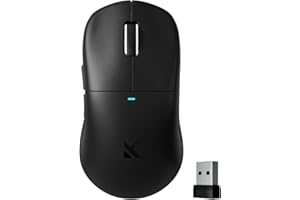 MCHOSE M7 Ultra Wireless Gaming Mouse, 8K Polling, 53g Lightweight Ergonomic Computer Mouse PAW3950 Optical Sensor 750 IPS 42000 DPI 6 Programmable Controls USB-C 3-Modes PC/Mac Black