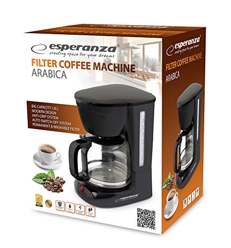 Filterkaffeemaschine"ARABICA" | Wiederverwendbarer Filter | 950W | 1,8 l Glaskanne | bis 15 Tassen | automatische Abschaltung – Bild 3