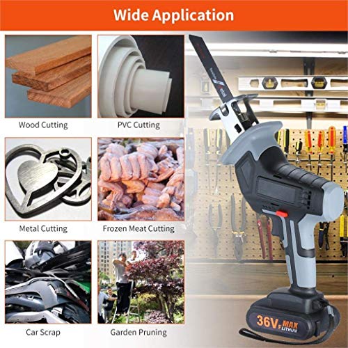 Professionelle elektrische Säbelsäge Wood Cutter 36V Akku-Li-Ionen-Variable Speed Kettensäge for Holz Metall Cutting… – Bild 7