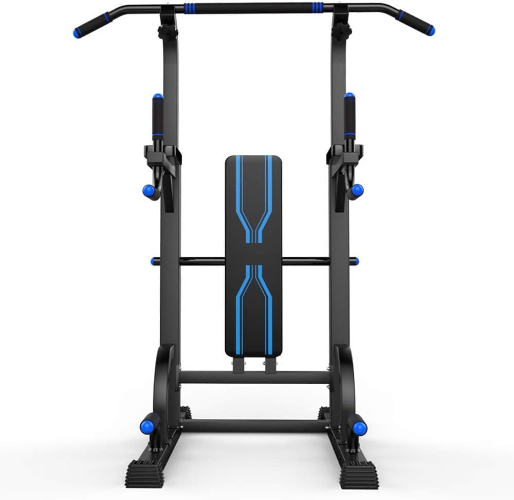 Dip Stand Station Rebuild Your Life Power Tower Workout Dip Station for Home Dip Bar (Color : Blue, Size : 67100195CM)