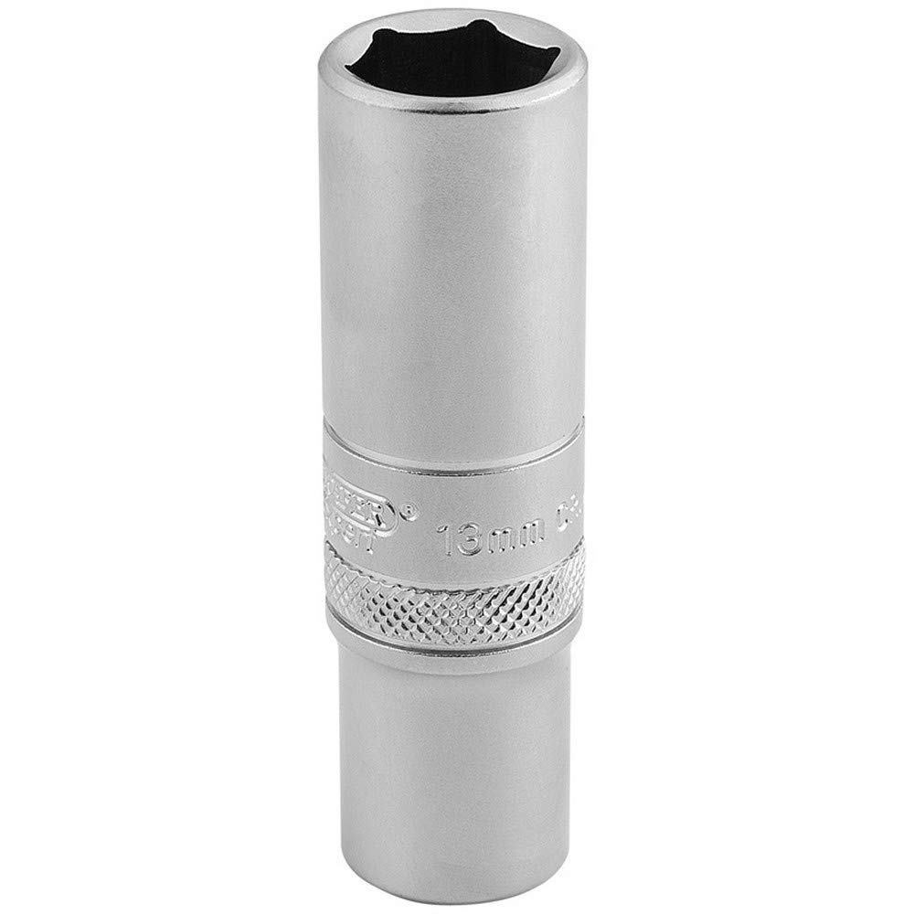 Draper 16581 Metric 3/8-Inch Square Drive Hi-Torq 6-Point Deep 13 mm Socket