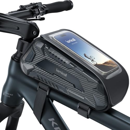 Lamicall Fahrradtasche Rahmen, 1,6L Rahmentasche Fahrrad Oberrohrtasche