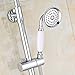 Rozin Dual Knobs Mixer 8-inch Rainfall Shower Set with Handheld Spray Chrome Finish