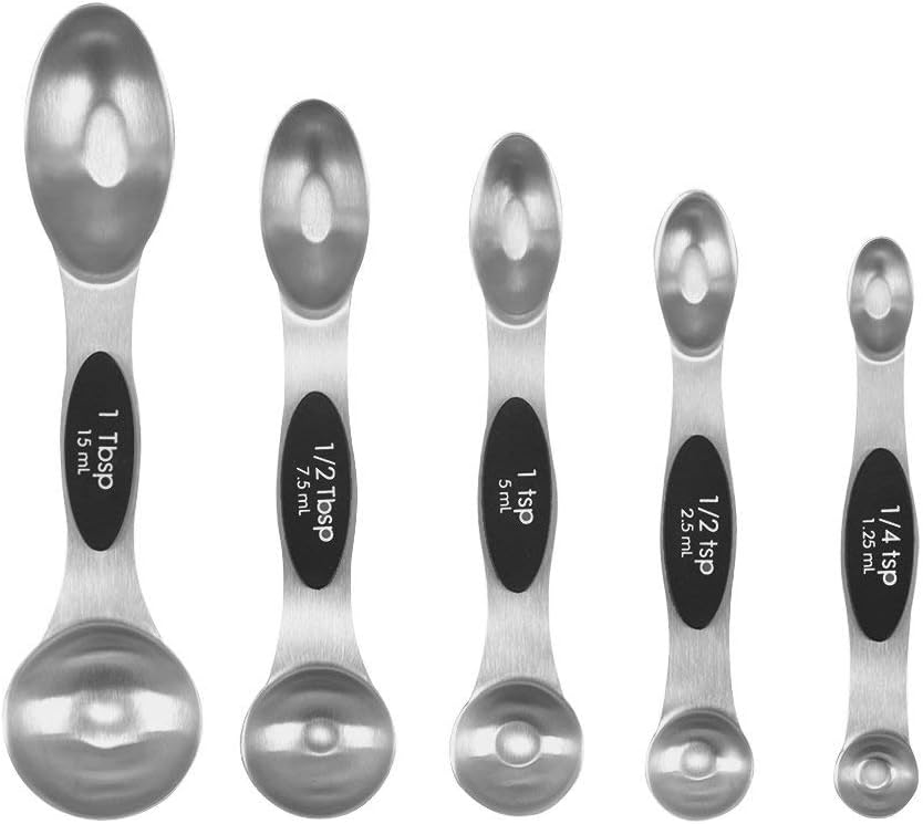Best Design Sdfc Magnetic Spoons Stainless Steel Set Of 5 And Liquid Ingredients On, Measuring Spoon Stainless - Stainless Steel Measuring Teaspoon, Measuring Spoons, Stainless Measuring Spoons Cups