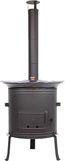 Grillplanet Gulaschkessel Gulaschkanone mit 30 Liter Gulaschkessel emailliert