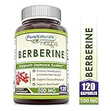 Pure Naturals Berberine 500 mg, 120 Capsules- Promotes Detoxification & Gastrointestinal Function* Supports Glucose Metabolism* Supports Heart Health*